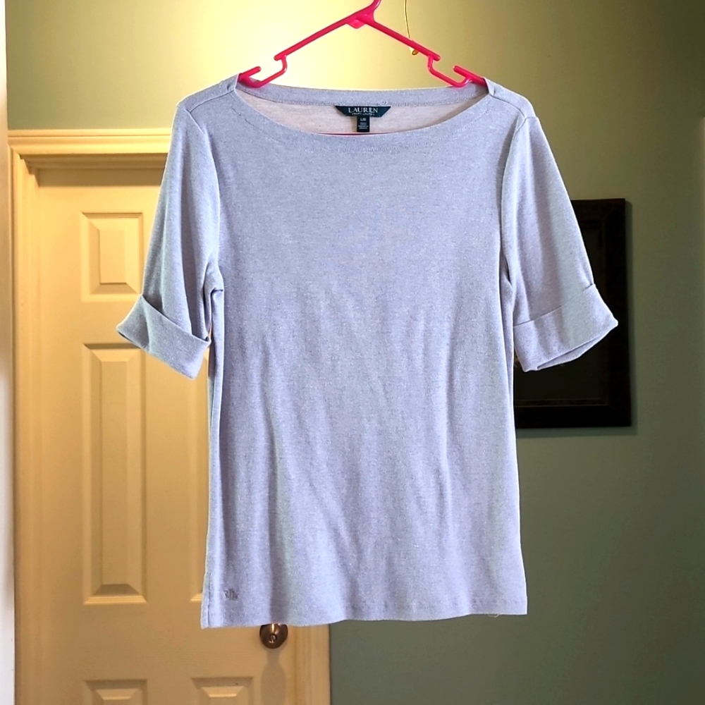 🔥5/$25🔥Gray ralph lauren blouse